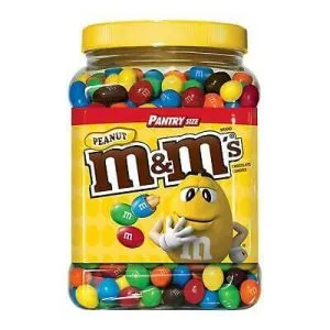 M&M's Peanut Chocolate Candies 62oz